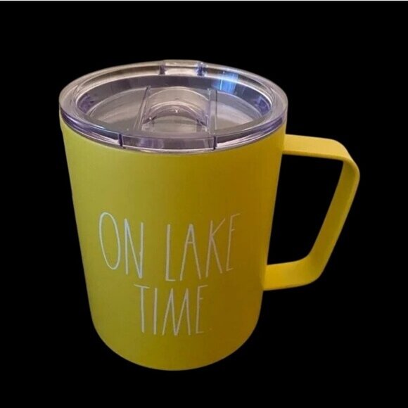 Rae Dunn Other - Rae Dunn Stainless Steel Insulated Mug Cup 12 oz. Yellow New on Lake Time